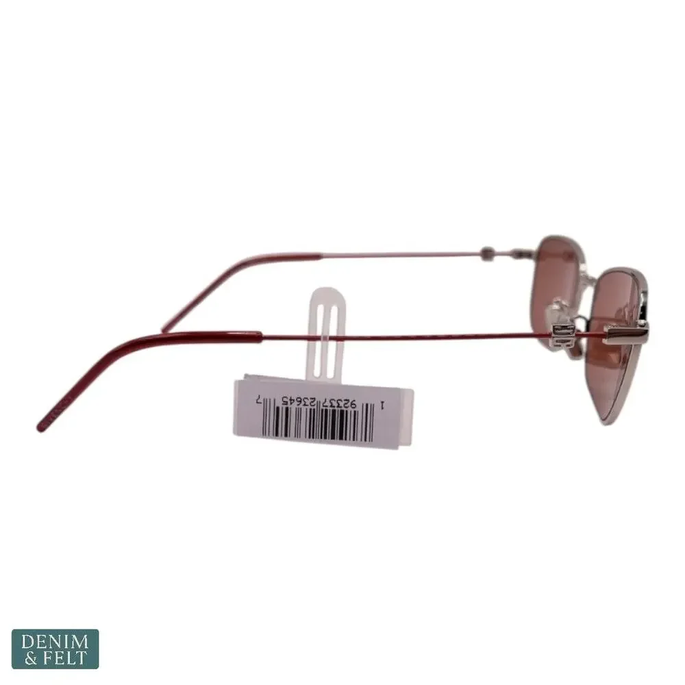 NEW Givenchy Speed Square Metal Sunglasses Burgundy Nylon Lenses Geometric Luxe - Picture 12 of 14